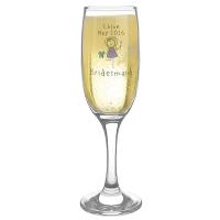 Personalised Purple Ronnie Female Wedding Champagne Flute Extra Image 1 Preview